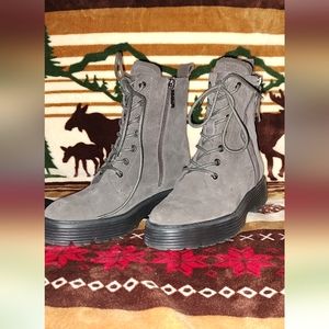 Carmela Suede Leather Boots 7.5/38 made in Spain